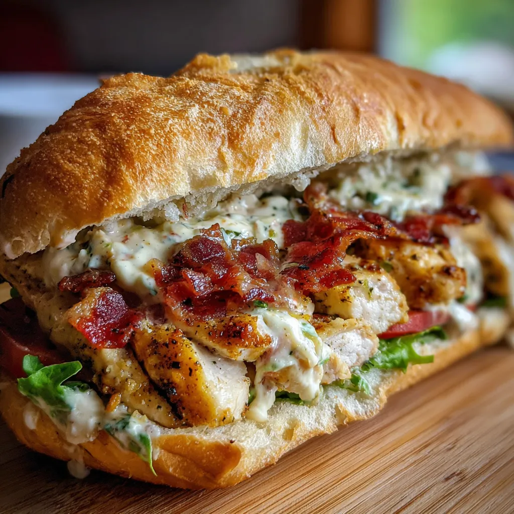 Ultimate Chopped Chicken Bacon Ranch Sandwich Recipe: Quick And Delicious - tertiary view